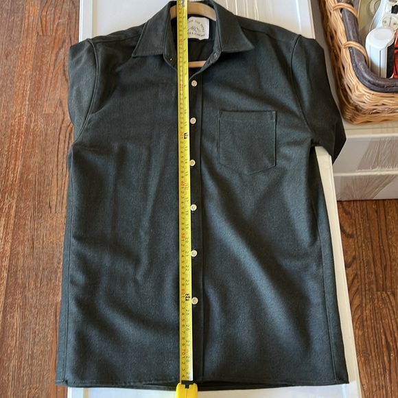 Dyer & Jenkins forrest green wool shirt jacket (S) - Picture 6 of 7